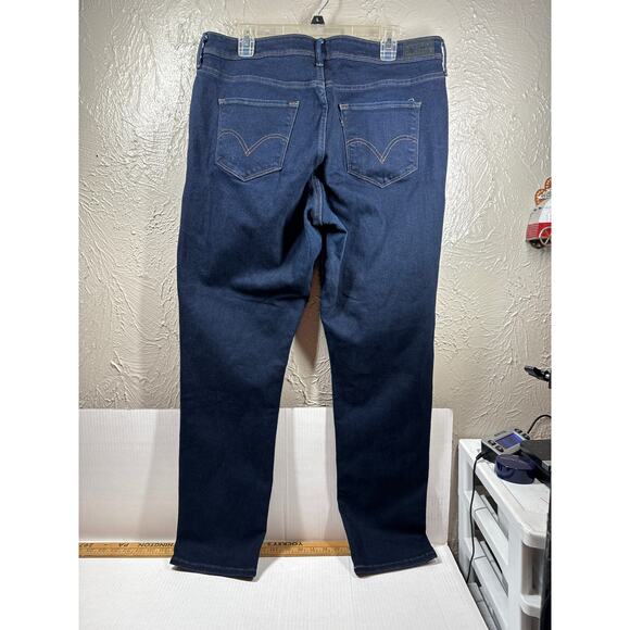 Levi's Jeans Women Blue Denim 512 Skinny Perfectly Slimming Shaping Stretch 18W - Picture 3 of 6